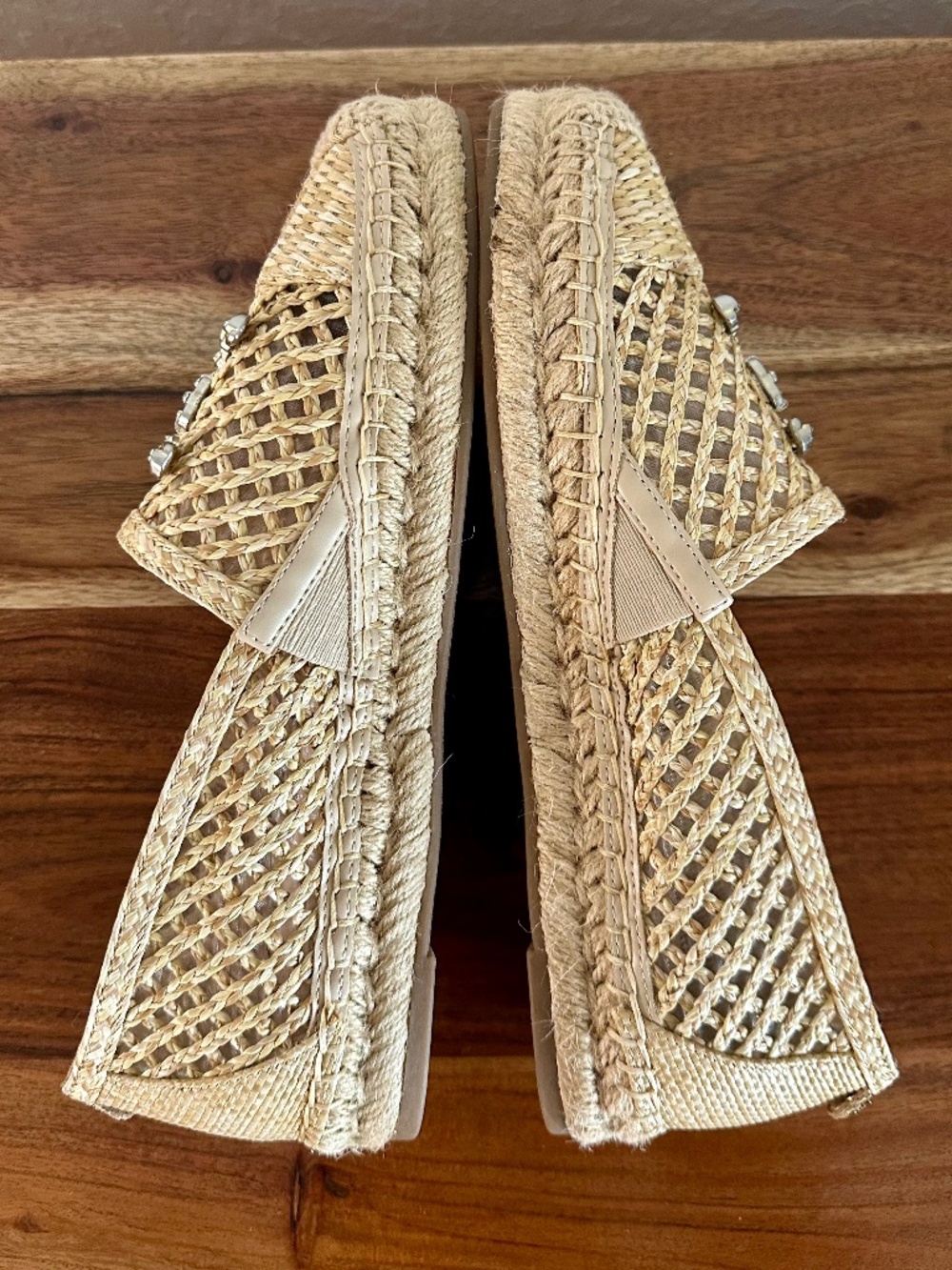 Sam Edelman Khiara Emblem Embellished Espadrille Flats, Size 7.5 - Picture 4 of 10